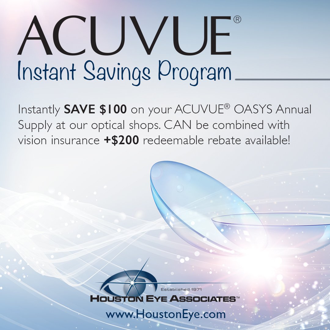 ACUVUE® Instant Savings at Houston Eye